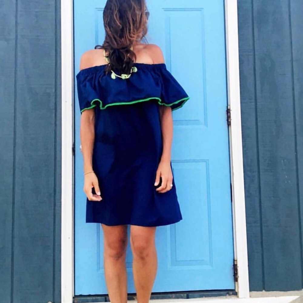Lisi Lerch Off-the-shoulder Dress / Navy